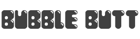 Bubble Butt Font preview