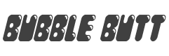 Bubble Butt Condensed Italic style