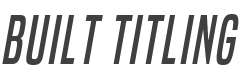 Built Titling Italic style