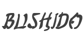 Bushido Bold Italic style