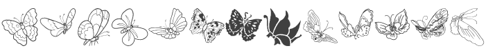 ButterFly Font preview