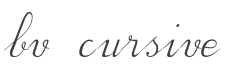 BV Cursive