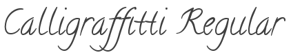 Calligraffitti Font preview