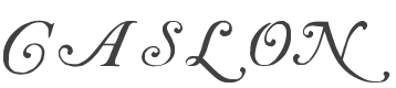 Caslon Initials