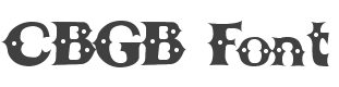 CBGB Font preview