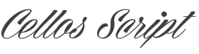 Cellos Script Font preview