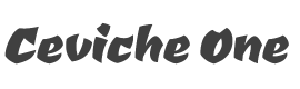Ceviche One Font preview