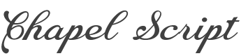 Chapel Script Font preview