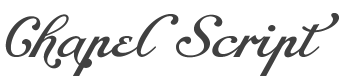 Chapel Script Alt style