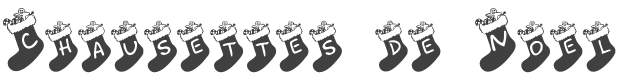 Chausettes de Noel Font preview