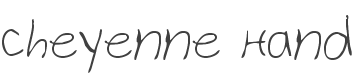 Cheyenne Hand Font preview