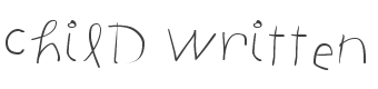 Child Written Font preview