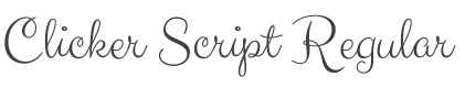 Clicker Script Font preview