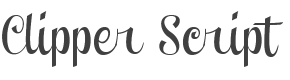 Clipper Script Fat style