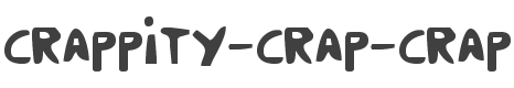 Crappity-Crap-Crap Condensed style