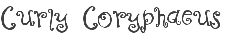 Curly Coryphaeus Font preview
