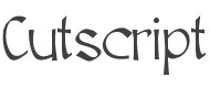 Cutscript Font preview