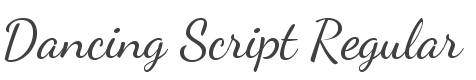 Dancing Script Font preview