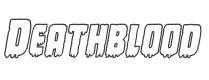 Deathblood Bold Outline Italic style