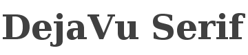 DejaVu Serif Bold style