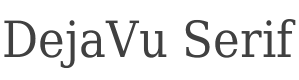 DejaVu Serif Condensed style