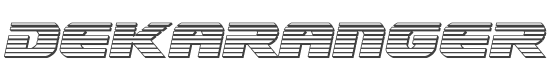 Dekaranger Platinum Italic style