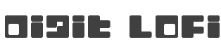 Digit LoFi Font preview