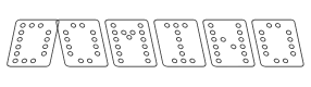 Domino Square Kursiv Omrids style