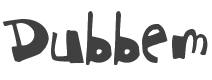 Dubbem Font preview