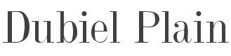 Dubiel Font preview