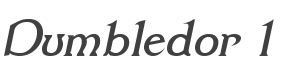 Dumbledor 1 Italic style