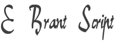 E-Brant Script Font preview