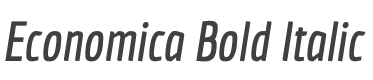 Economica Bold Italic style