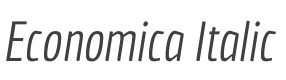 Economica Italic style