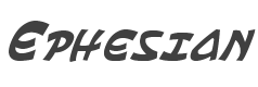 Ephesian Condensed Italic style