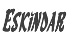Eskindar Condensed Italic style