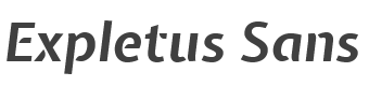 Expletus Sans Bold Italic style