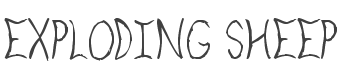 Exploding Sheep Font preview