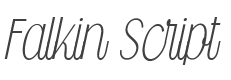 Falkin Script Font preview