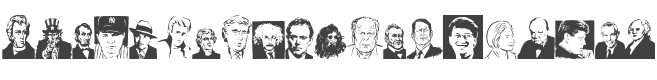 Famous Faces Font preview