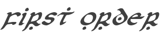 First Order Italic style