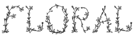 Floral Font preview