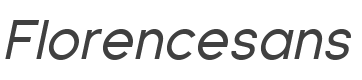 Florencesans Italic style