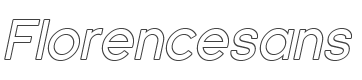 Florencesans Outline Italic style