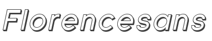 Florencesans Shaded Italic style