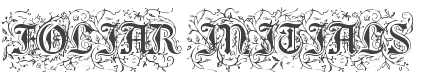 Foliar Initials Font preview