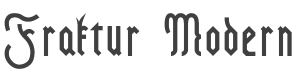 Fraktur Modern Font preview