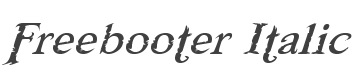Freebooter Italic style