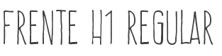 Frente H1 Font preview