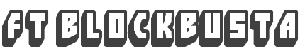 FT Blockbusta Font preview